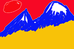 Ararat view as an armenian flag (595x425)